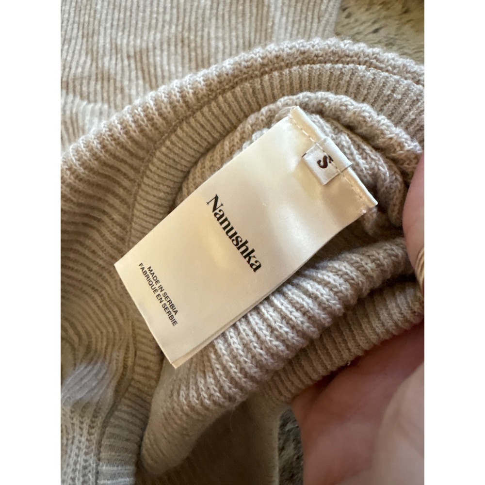 NANUSHKA Azha Ribbed Knit Bodysuit Wool Blend Size Small - Picture 7 of 9
